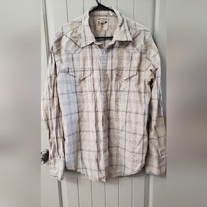 GUESS Jeans Pearl Snap Button Up Shirt